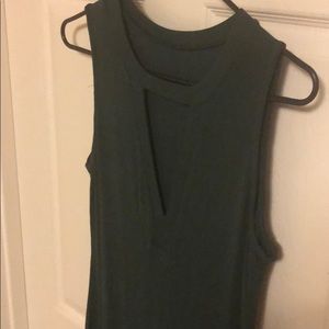 Dark green body con dress
